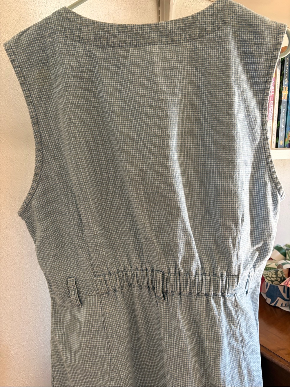 Vintage Women’s Checkered Denim Dress - Picture 4 of 6